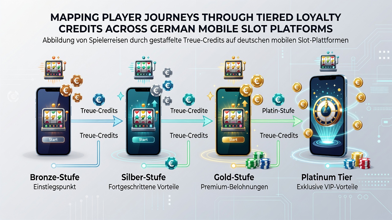 Detaillierte Heatmap von Spielerbewegungen durch verschiedene Treuestufen auf mobilen Plattformen