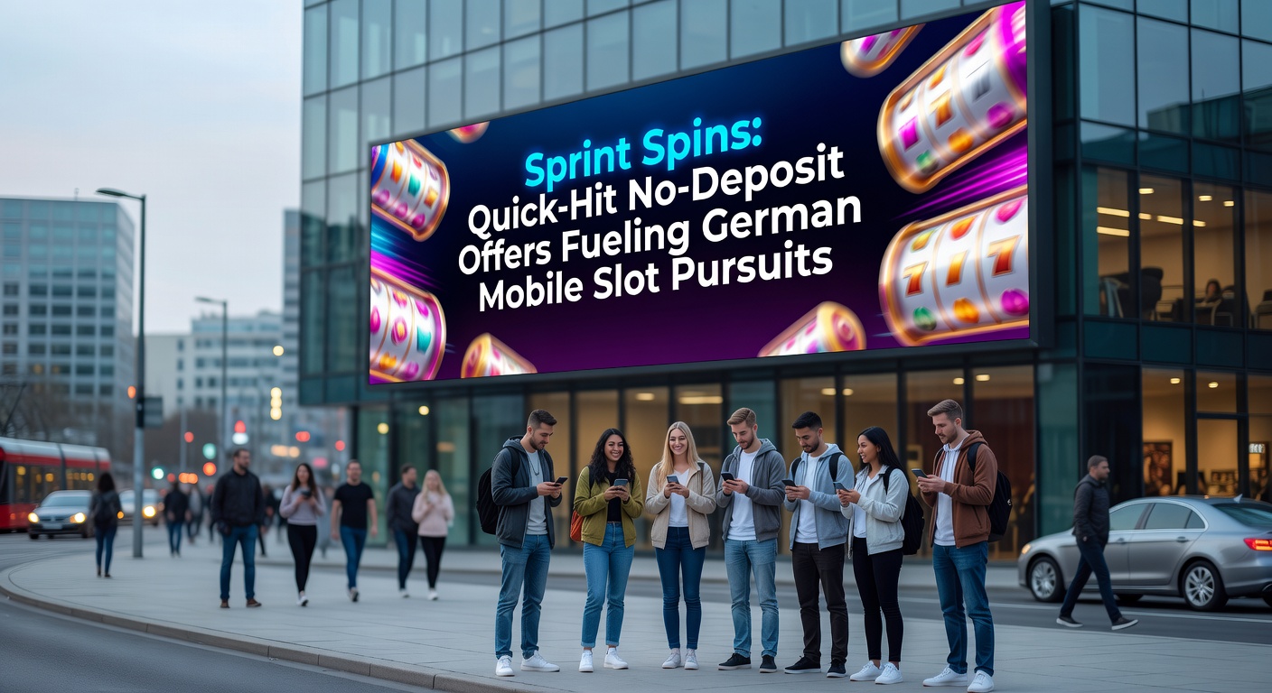 Grafik mit Timer und Slot-Symbolen auf einem Mobilbildschirm, die die zeitlich begrenzte Natur von Sprint Spins darstellt