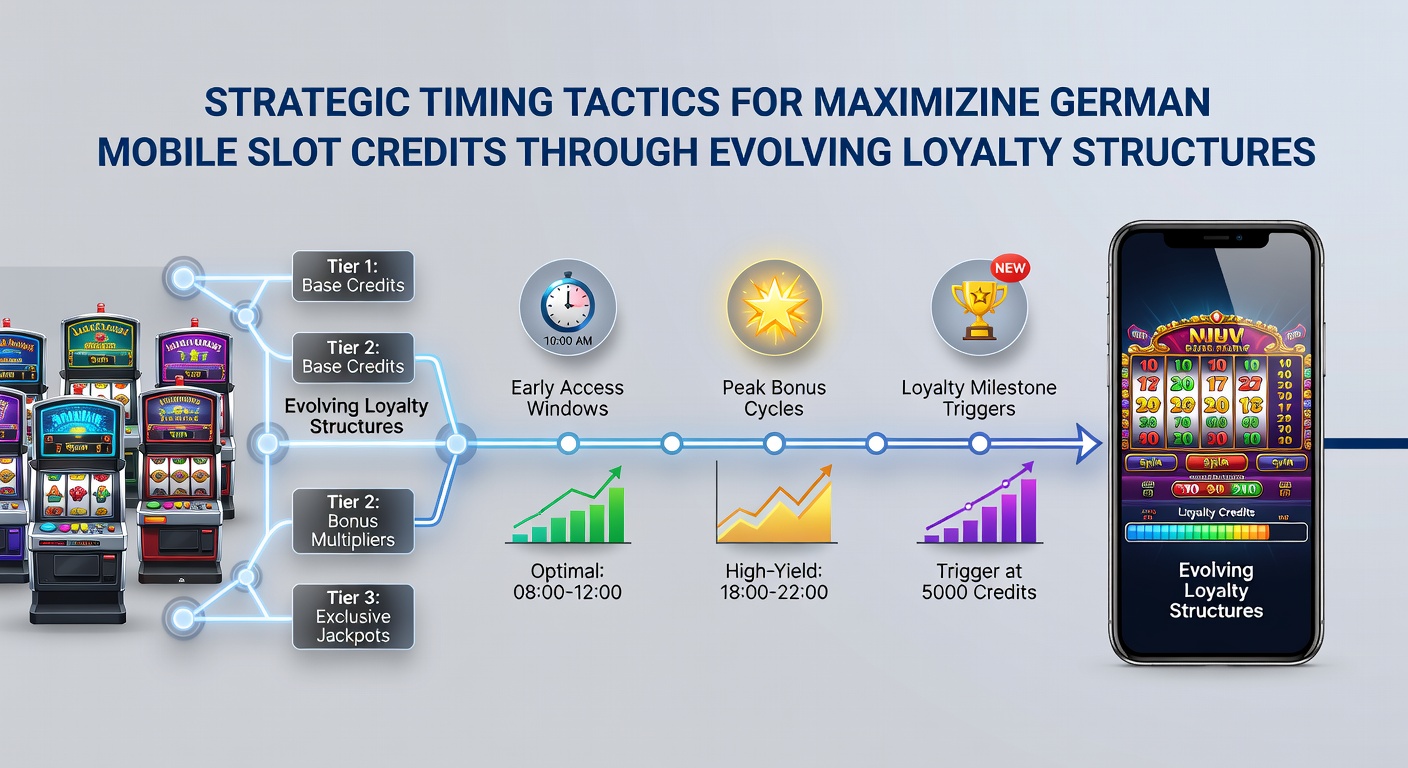Beispielhafte Darstellung von Loyalty-Leveln und Timing-Fenstern für mobile Slot-Credits
